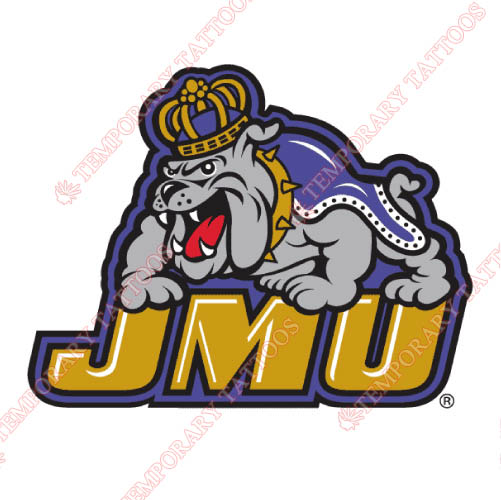 James Madison Dukes Customize Temporary Tattoos Stickers NO.4696